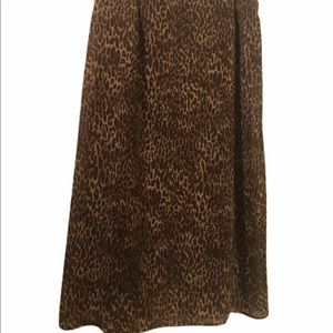 Requirements animal print skirt nwt